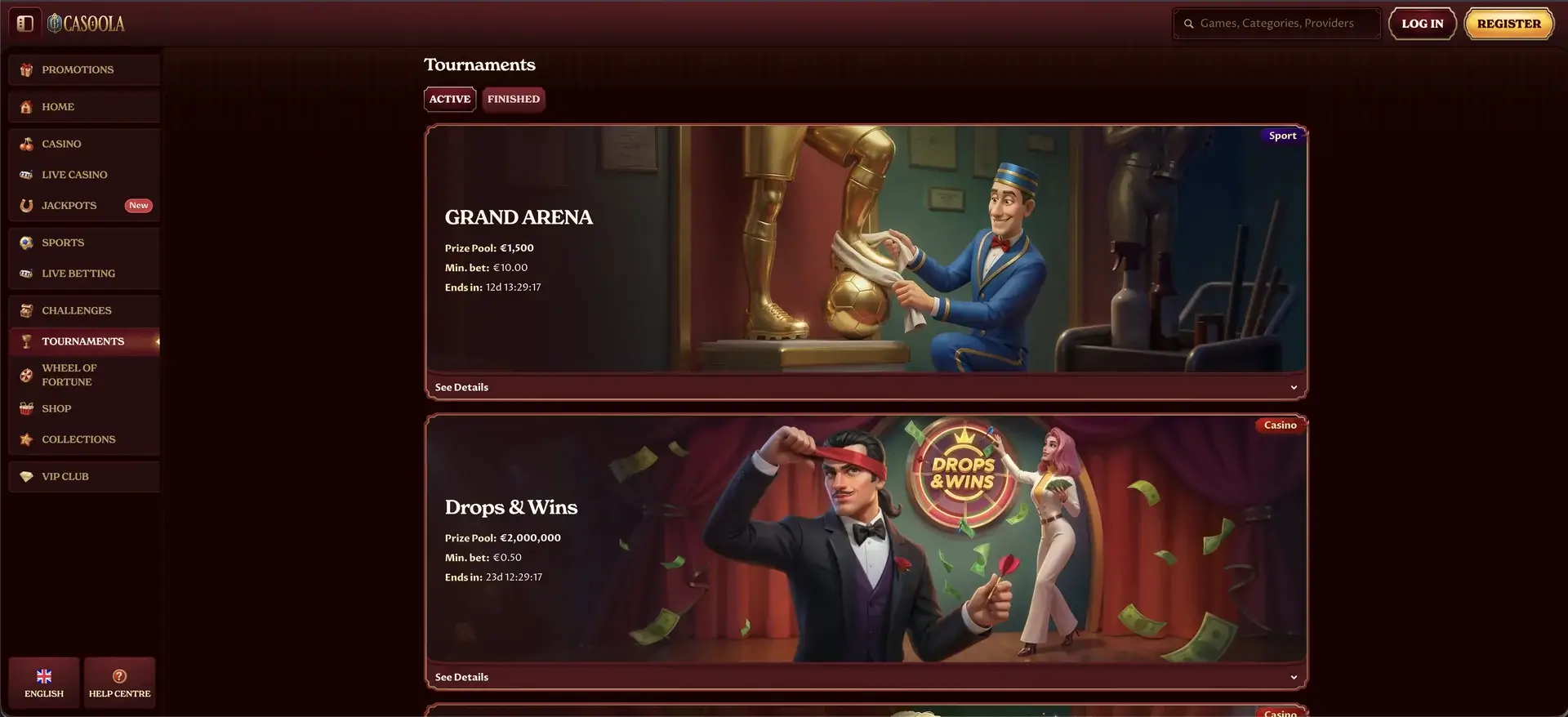 Turniere bei Casoola Casino